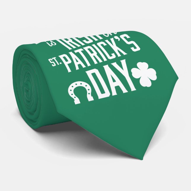 Alla är iriska på St patricks day Gröntar Slips (Rullad)