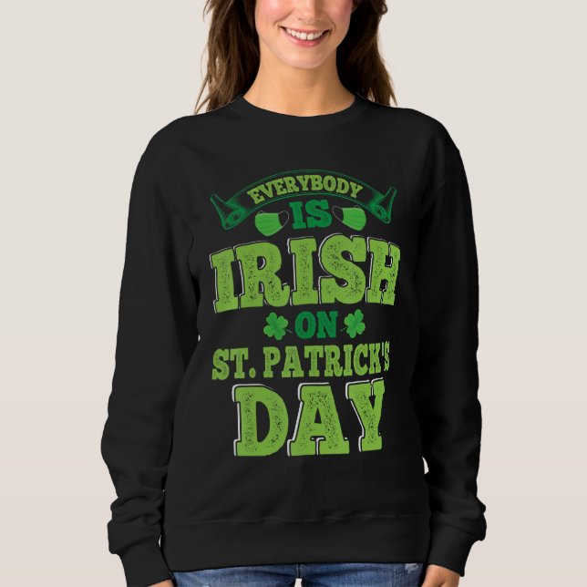 Alla är iriska på St. Patrick's Day, Saint Pat T Shirt (Framsida)