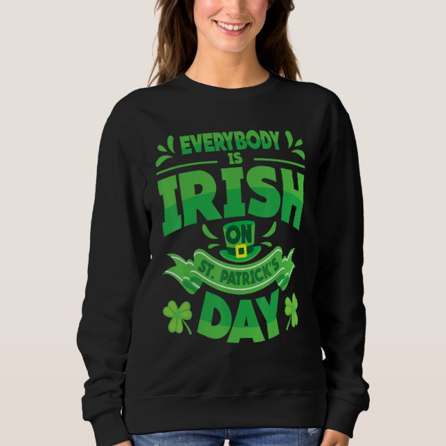 Alla är irländska på St patrick's day, St Paddy T Shirt (Framsida)
