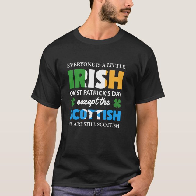 Alla är irländska utom skotska t shirt (Framsida)