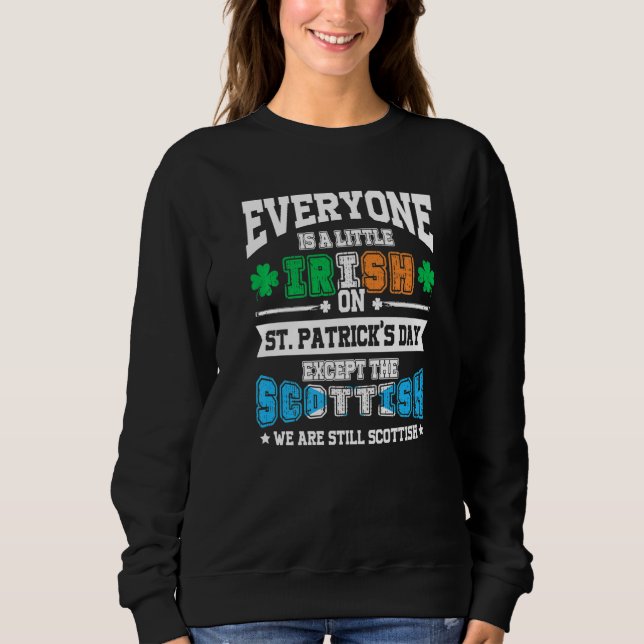 Alla är irländska utom Skottland på St Patrick S T Shirt (Framsida)