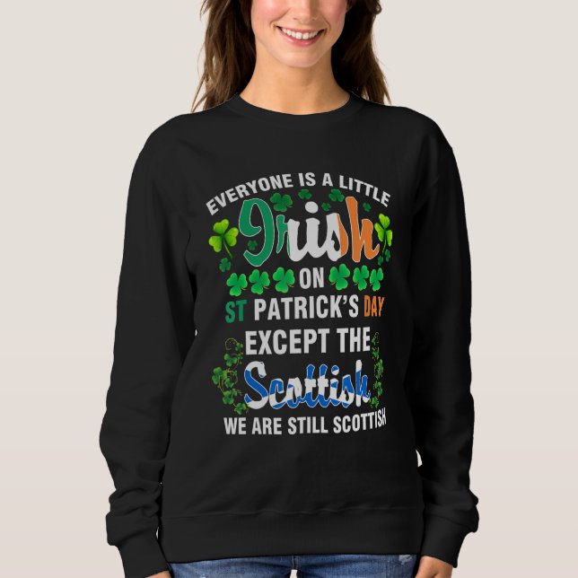 Alla är irländska utom Skottland på St Patrick's T Shirt (Framsida)