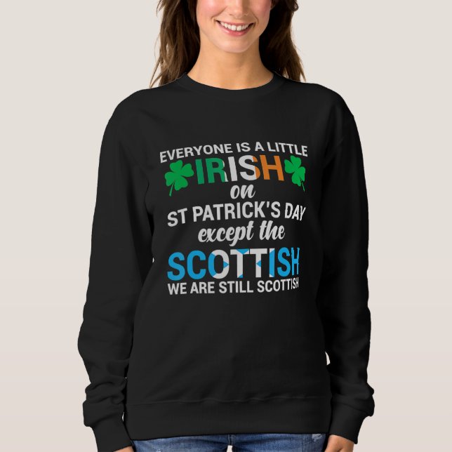 Alla är irländska utom Skottland på St Patrick's T Shirt (Framsida)