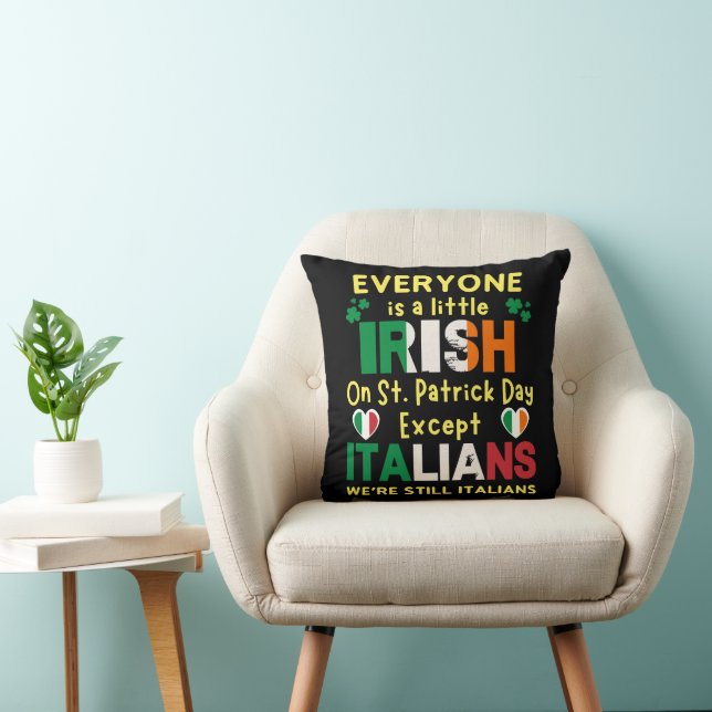Alla är lite irländska på St Patricks dag Kudde (Stol)