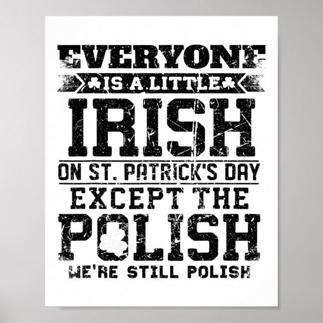 Alla är lite irländska på St. Patricks dag utom Poster (Framsidan)