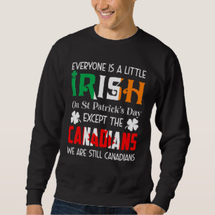 Alla är lite irländska på St patricks day Cana Lång Ärmad Tröja