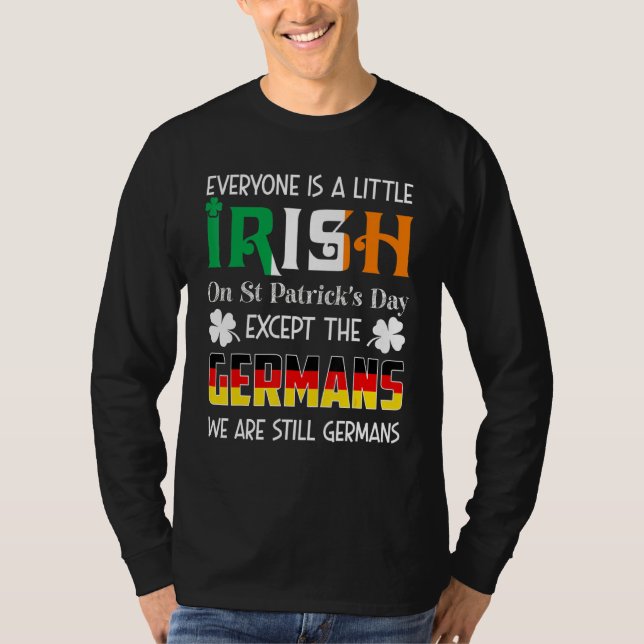 Alla är lite irländska på St patricks day Germ T Shirt (Framsida)