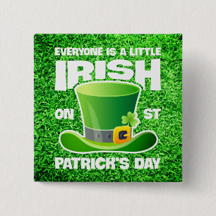 Alla är lite irländska på St. Patrick's Day Knapp