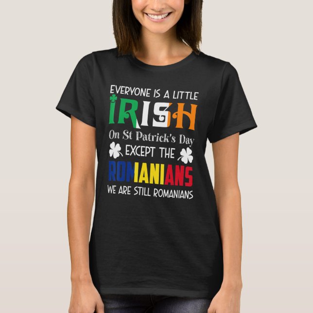 Alla är lite irländska på St patricks day Roma T Shirt (Framsida)