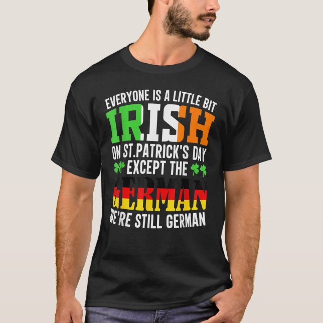 Alla är lite irländska på St patrick's day T Shirt (Framsida)