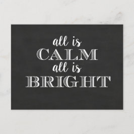 Alla är Lugn Alla är Bright | vykort