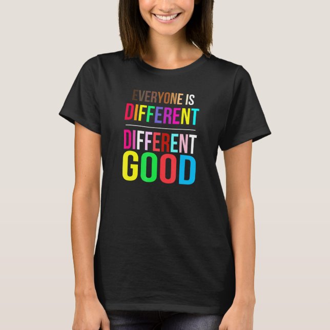 Alla är olika Bra HBT-Pride Au T Shirt (Framsida)