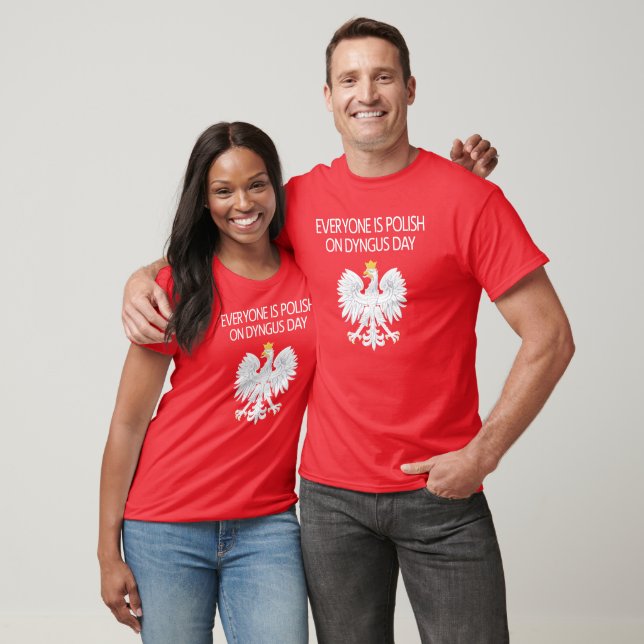Alla är polska på Dyngusdagen T Shirt (Unisex)