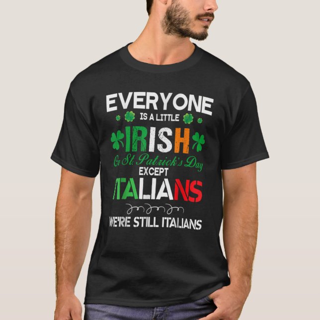Alla är små iriska på Patrick Day T Shirt (Framsida)