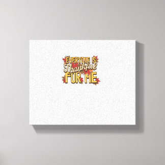 Alla är tacksamma för mig Höst löv än Canvastryck