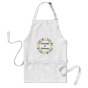 Alla är välkommen Apron Förkläde