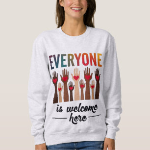 Alla är välkomna här - USA:s mångfald och enighet T Shirt
