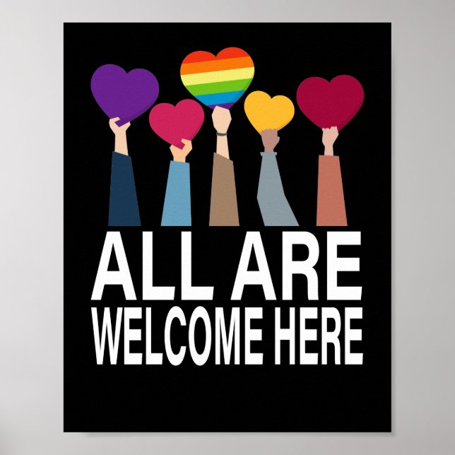 Alla är välkomna hit alla välkomna hit poster (Framsidan)