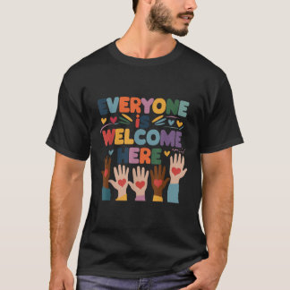 Alla är välkomna hit Idaho Lärarutbildning T Shirt
