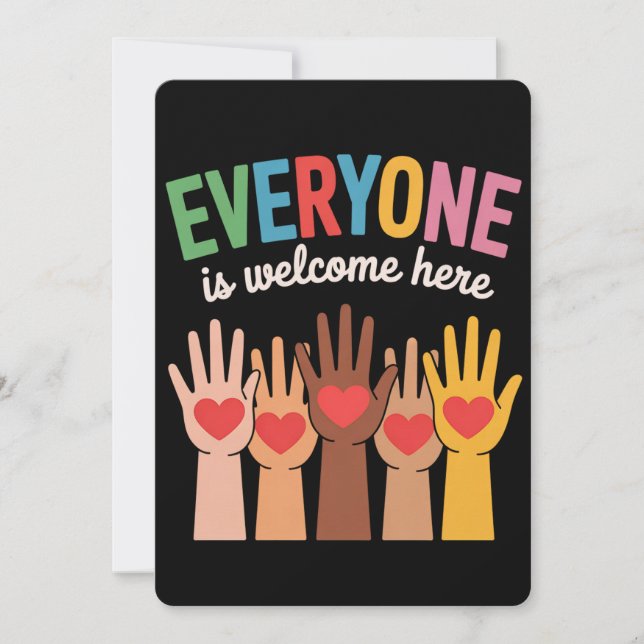 Alla är välkomna hit inbjudningar (Framsida)