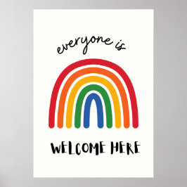 Alla är välkomna hit poster