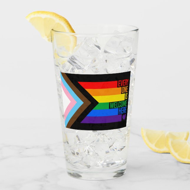 Alla är välkomna hit (Progress-Pride), Flagga Glaskopp (Framsida Ice)