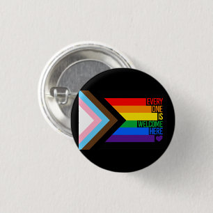 Alla är välkomna hit (Progress-Pride), Flagga Knapp