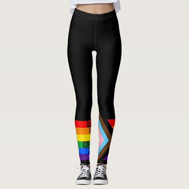 Alla är välkomna hit (Progress-Pride), Flagga Leggings (Framsida)