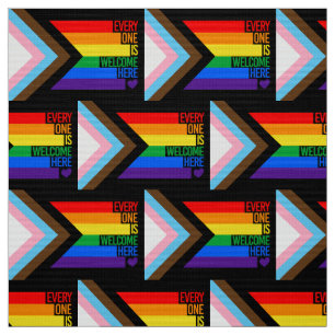 Alla är välkomna hit (Progress-Pride), Flagga Tyg