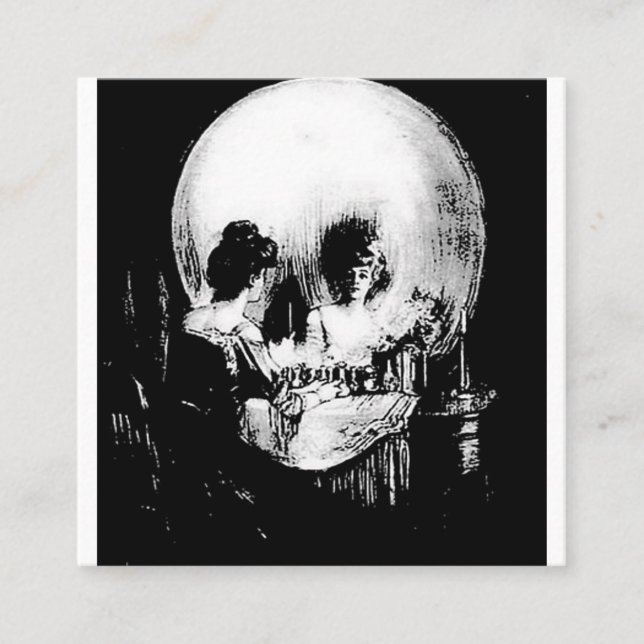 Alla är Vanity Charles Allan Gilbert Fyrkantigt Visitkort (Framsida)