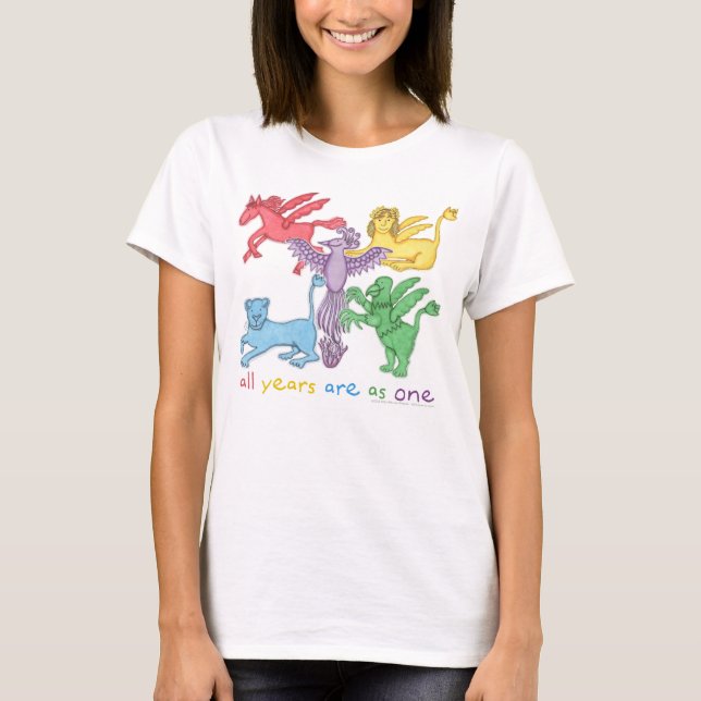 "Alla år…", VitT-tröja (olik stilar) T Shirt (Framsida)