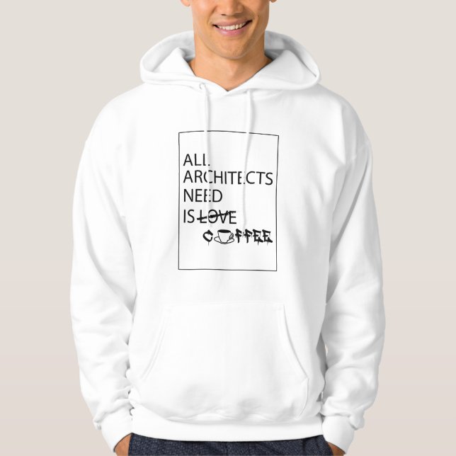 ALLA ARKITEKTER BEHÖVER HOODIE (Framsida)
