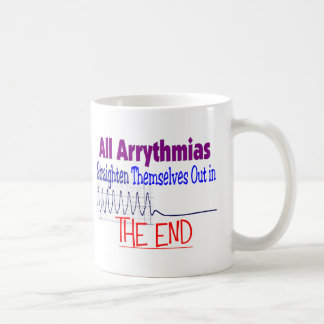 Alla arrhythmias rätar sig ut AVSLUTAR ut Kaffemugg