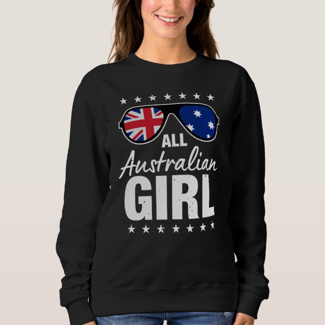 Alla australiska flickor Patriotic Australia Women T Shirt (Framsida)