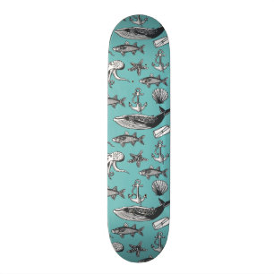 Alla av havsmönster skateboard bräda 20,5 cm