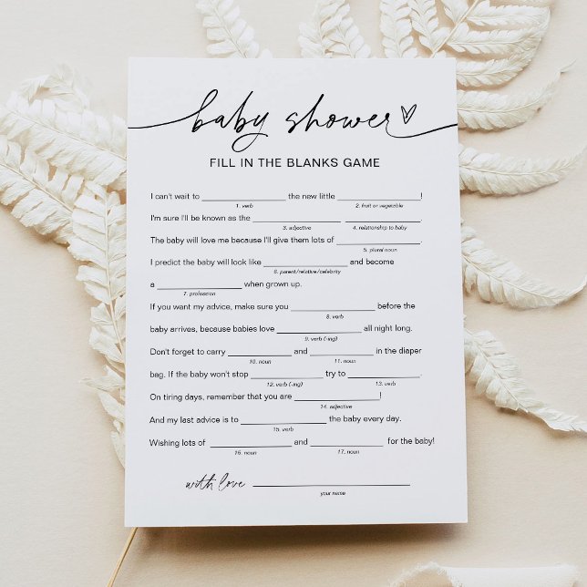 ALLA babylibbor, fyll i det tomma spelet Inbjudningar (Skapare uppladdad)