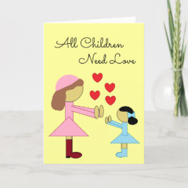 Alla barn behöver Kärlek: Gulten är tom Kort