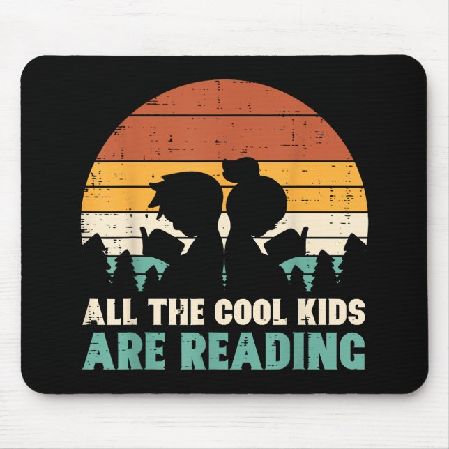 Alla barn läser Retro Read Bok Älskare Boys Gi Musmatta (Framsidan)