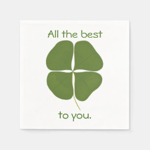 Alla bäst, fyrklövra servetter för Shamrock