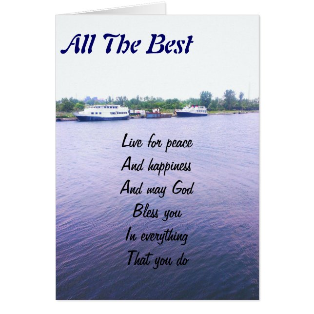 alla bästa hälsningskort (Framsidan)