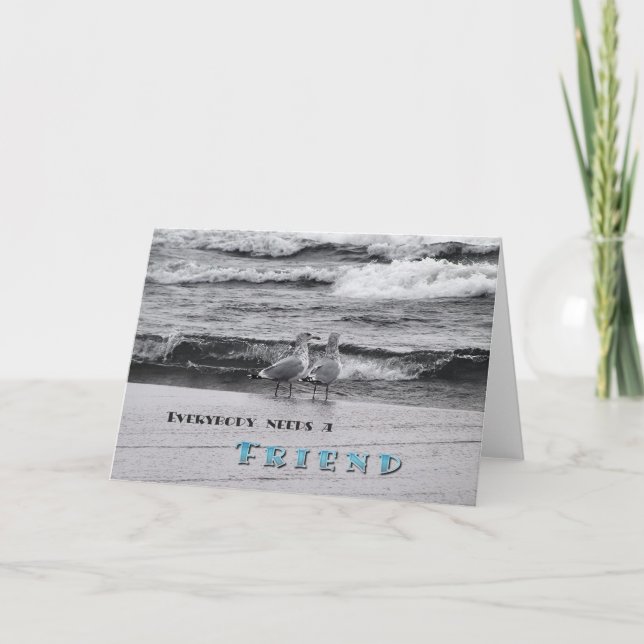 Alla behöver en vän kort (Framsida)