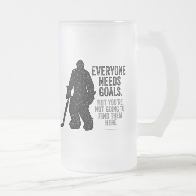 Alla behöver mål (Hockey) Frostat Ölglas (Höger)