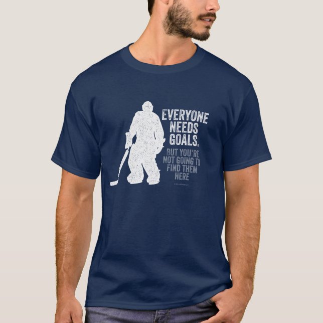 Alla behöver mål (hockey) t-shirt (Framsida)