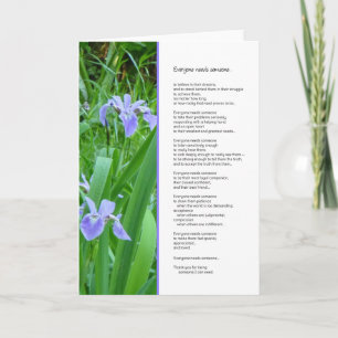 Alla behöver någon...Vänskap Kort