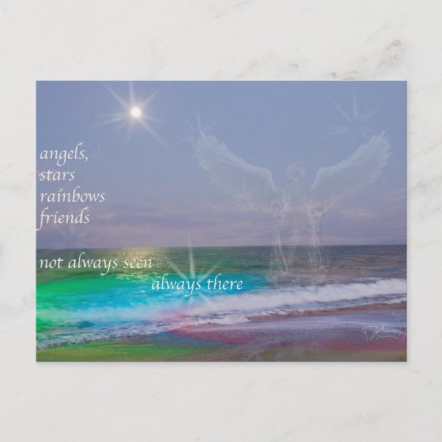 Alla behöver vänner och Änglar, vykort (Framsida)