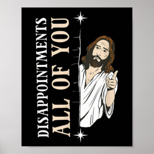 Alla besvikelser Jesus Rolig Kristet Förlitande Poster