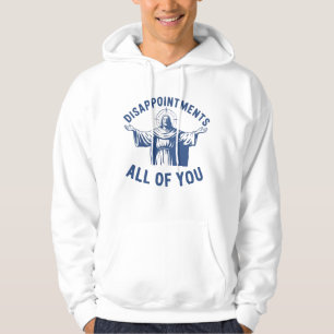 Alla besvikelser Retro Jesus Meme Kristus Hoodie