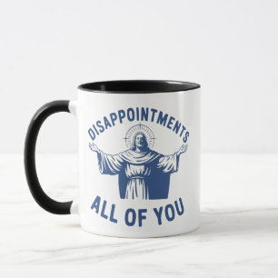 Alla besvikelser Retro Jesus Meme Kristus Mugg