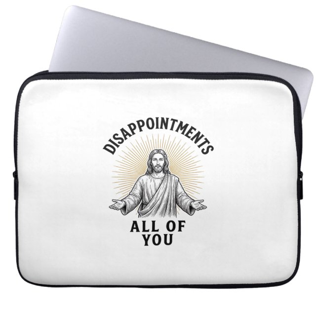 Alla besvikelser vintage religiös skjorta laptop fodral (Framsidan)