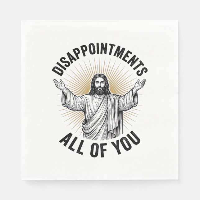 Alla besvikelser vintage religiös skjorta pappersservett (Framsidan)